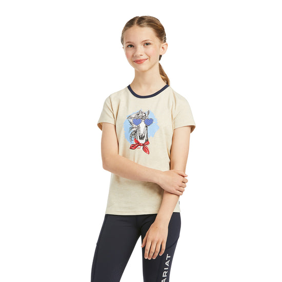 Ariat® Children's Fabulous Oatmeal Short Sleeve T-Shirt 10039648