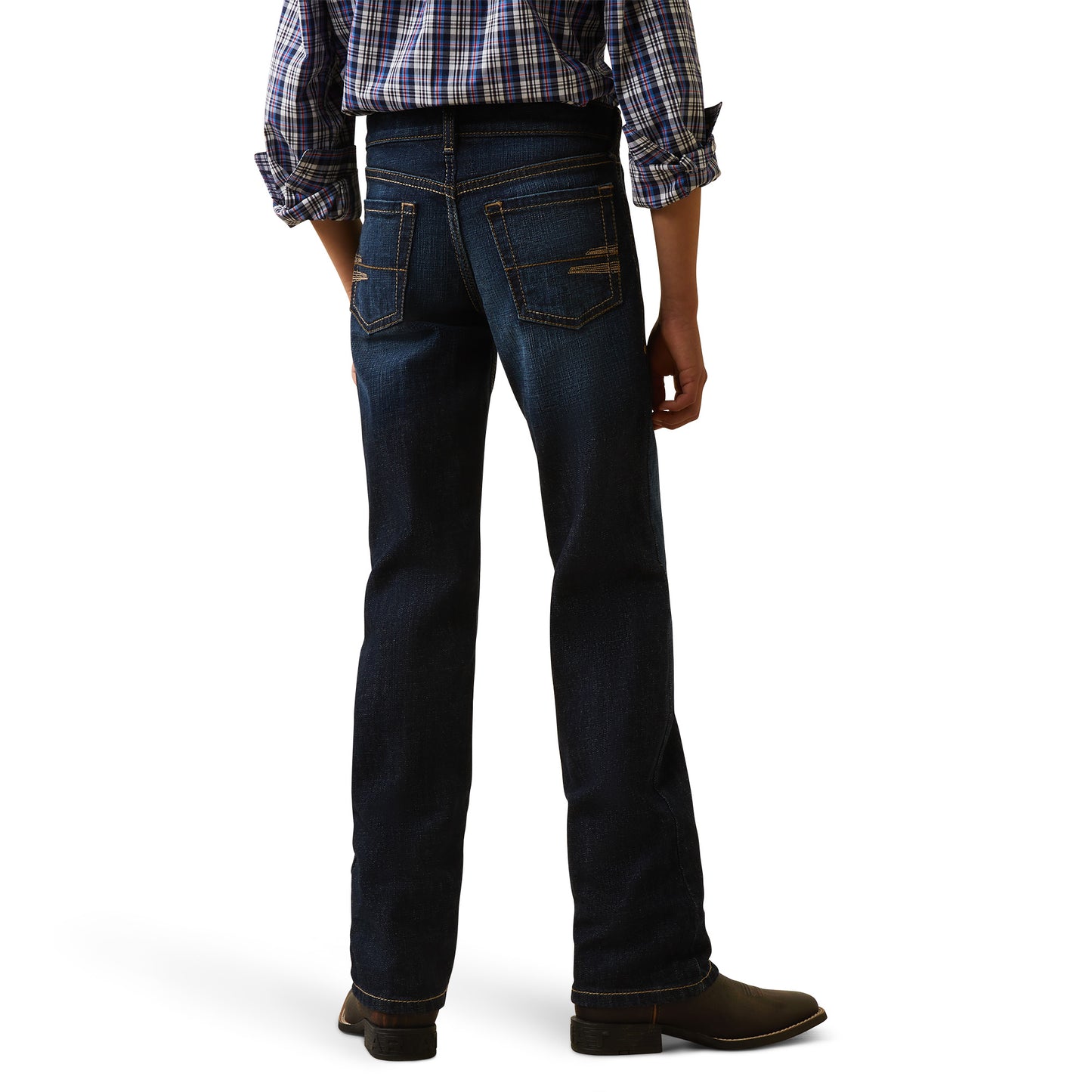 Ariat® Boy's B5 Slim Dark Blue Straight Leg Jeans 10043179