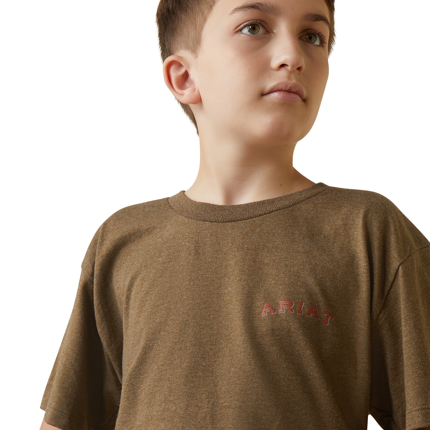 Ariat® Youth Boy's Farm Truck Brown Graphic T-Shirt 10044751