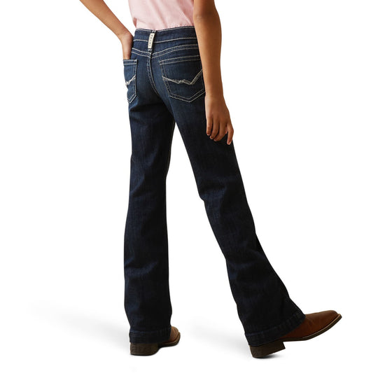 Load image into Gallery viewer, Ariat® Girl&amp;#39;s R.E.A.L™ Ryki Dark Wash Trouser Jeans 10043205
