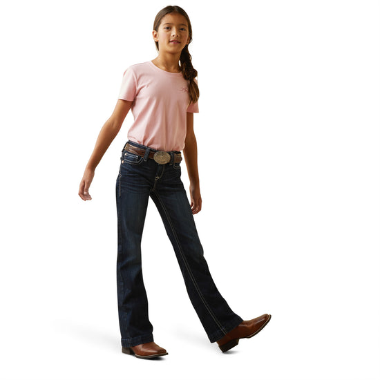 Load image into Gallery viewer, Ariat® Girl&amp;#39;s R.E.A.L™ Ryki Dark Wash Trouser Jeans 10043205
