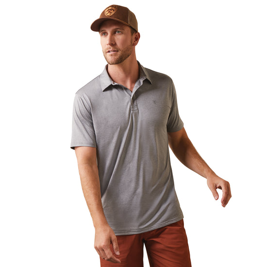Ariat® Men's Charger 2.0 Fitted Cloud Cover Polo Shirt 10043342