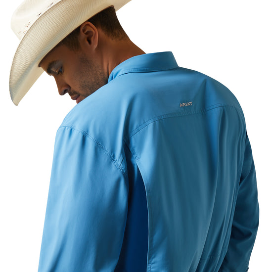 Ariat® Men's VentTEK™ Outbound Cendre Blue Button Down Shirt 10043422