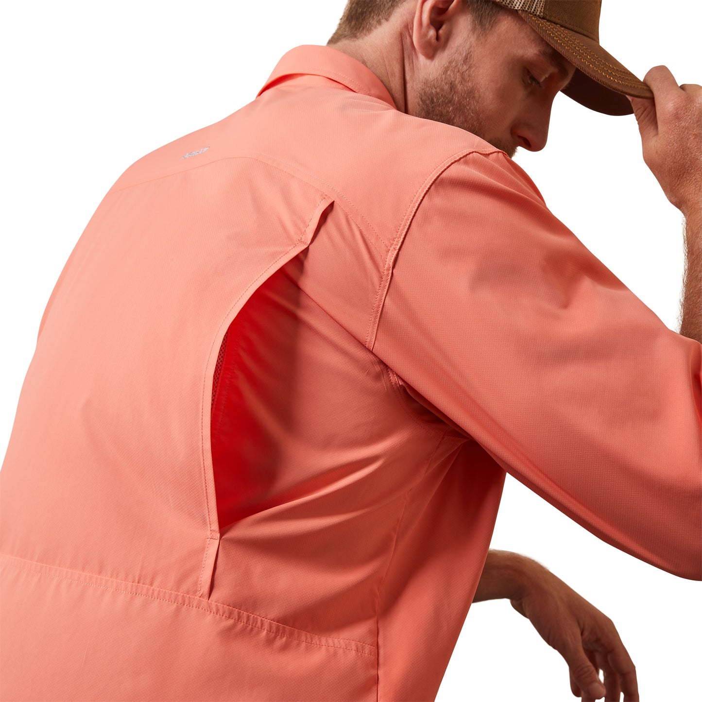 Ariat® Men's VentTEK™ Outbound Peach Echo Button Down Shirt 10043423