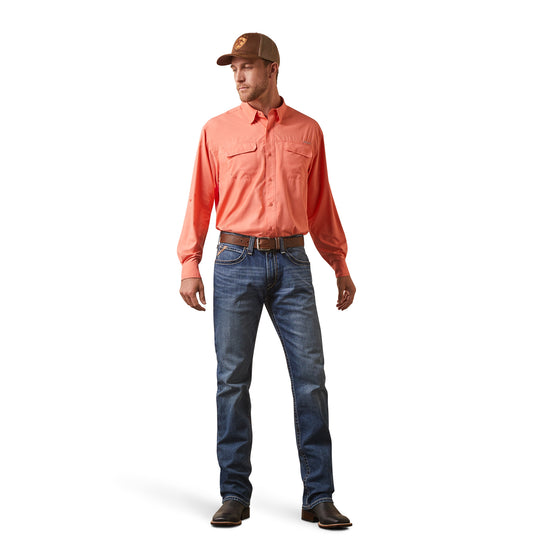 Ariat® Men's VentTEK™ Outbound Peach Echo Button Down Shirt 10043423