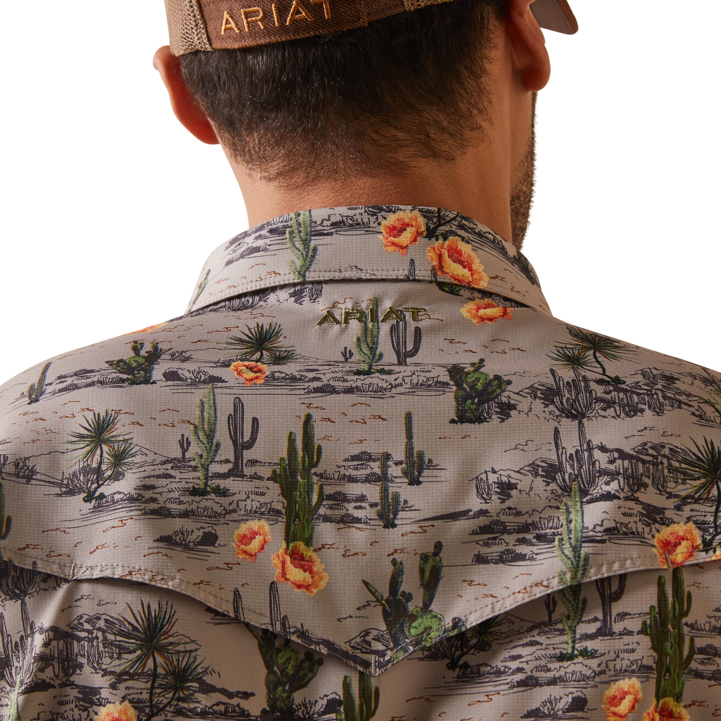 Load image into Gallery viewer, Ariat Men&amp;#39;s VentTEK Western Dove Desert Scape Button Down Shirt 10043431
