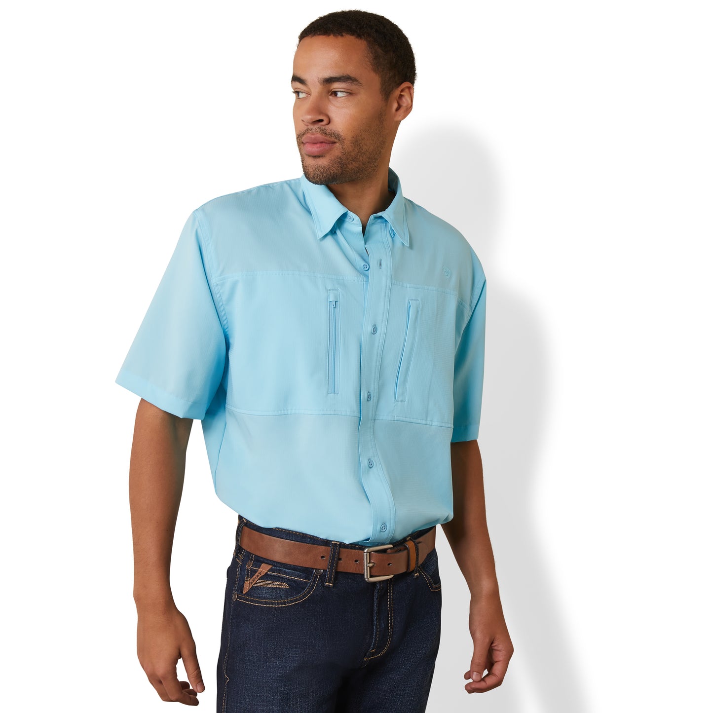 Ariat® Men's VentTEK™ Cenote Aqua Button Down Shirt 10043511