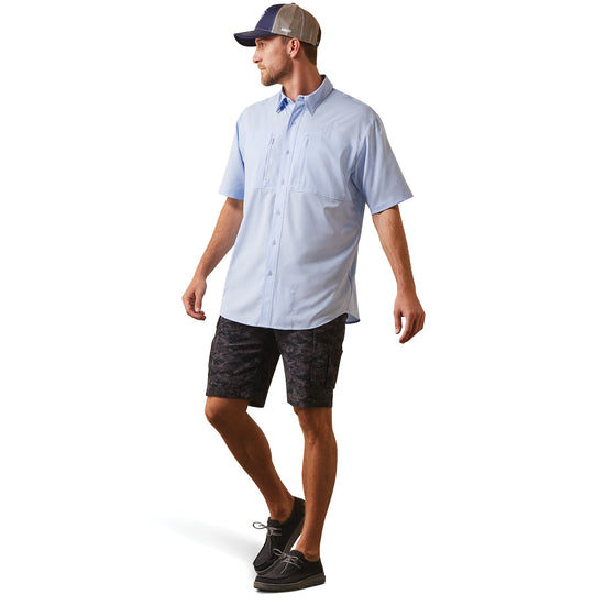 Ariat® Men's VentTEK™ Classic Fit Blue Freeze Button Up Shirt 10043514
