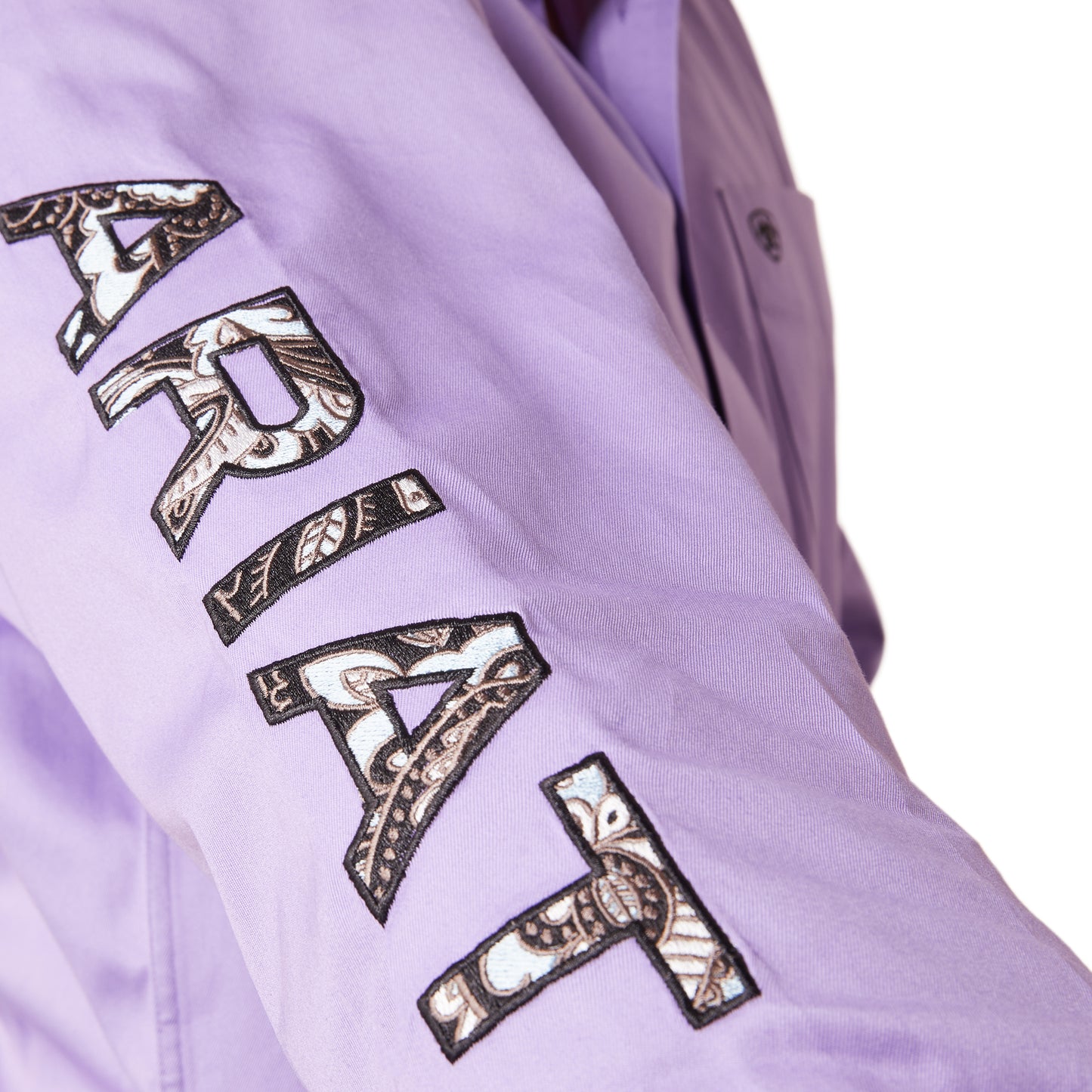 Ariat® Men's Team Logo Twill Violet Tulip Button Down Shirt 10043521