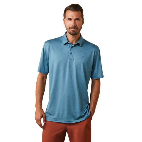 Ariat® Men's Eurasian Teal Charger 2.0 Polo Shirt 10043573