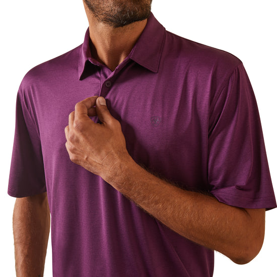 Ariat® Men's Vagabond Purple Charger 2.0 Polo Shirt 10043574