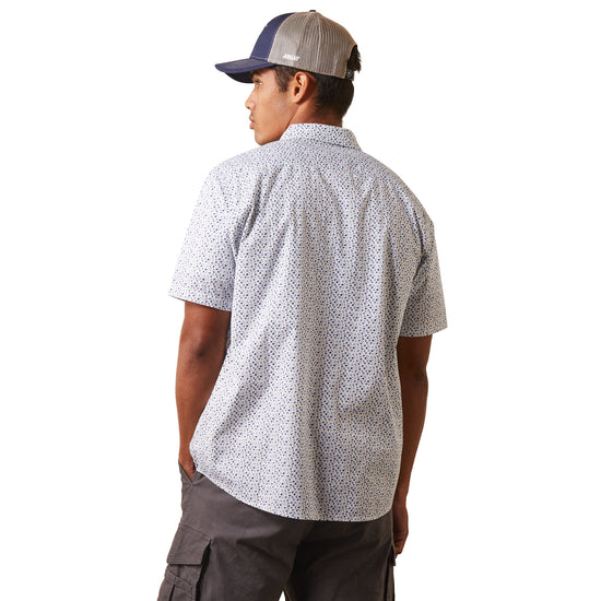 Ariat® Men's Floral Escape Stretch White Button Down Shirt 10043704
