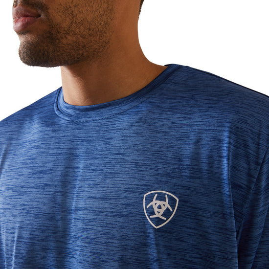 Ariat® Men's Charger Proud Shield Monaco Blue T-Shirt 10043764