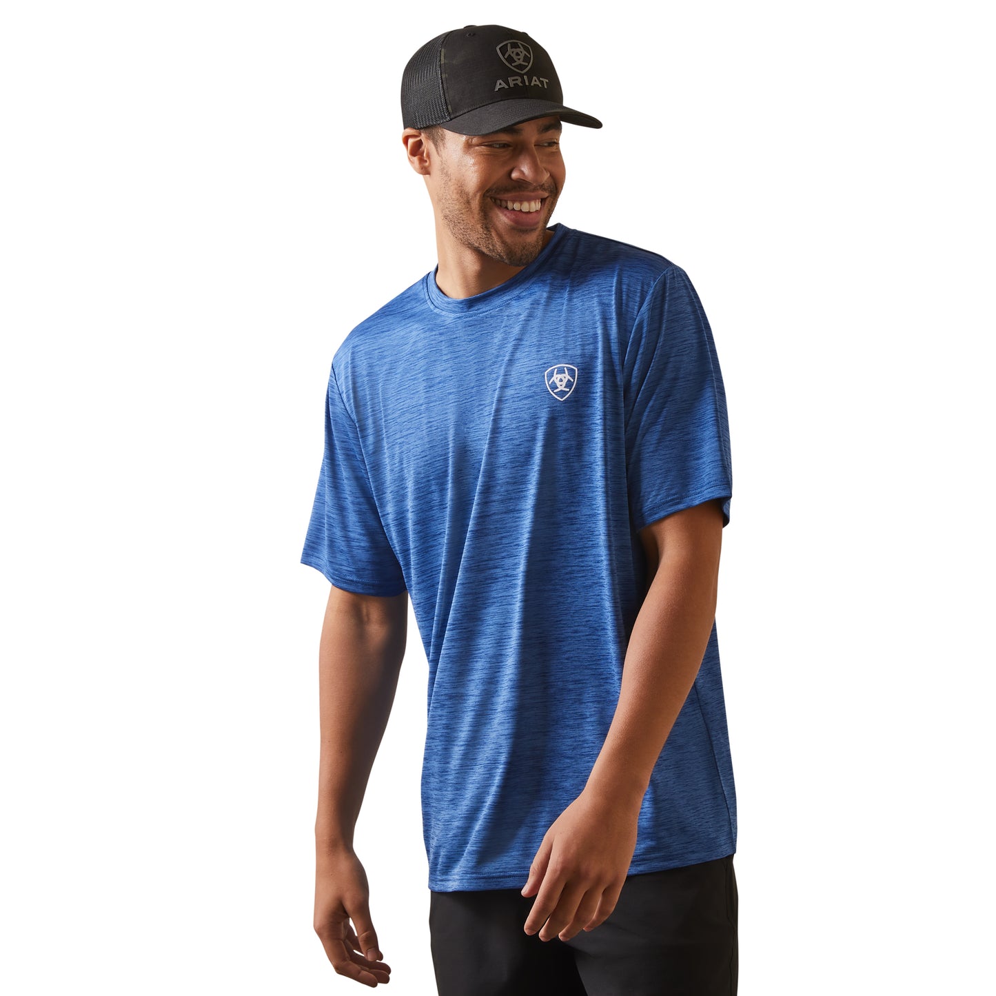 Ariat® Men's Charger Proud Shield Monaco Blue T-Shirt 10043764