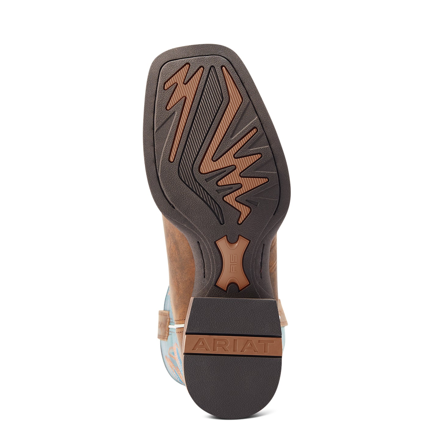 Ariat Men's Ricochet Lightweight Tan & Teal Western Boot 10044568