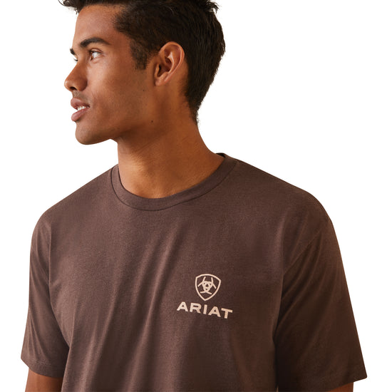 Ariat® Men's Corps Brown Heather Graphic T-Shirt 10044756