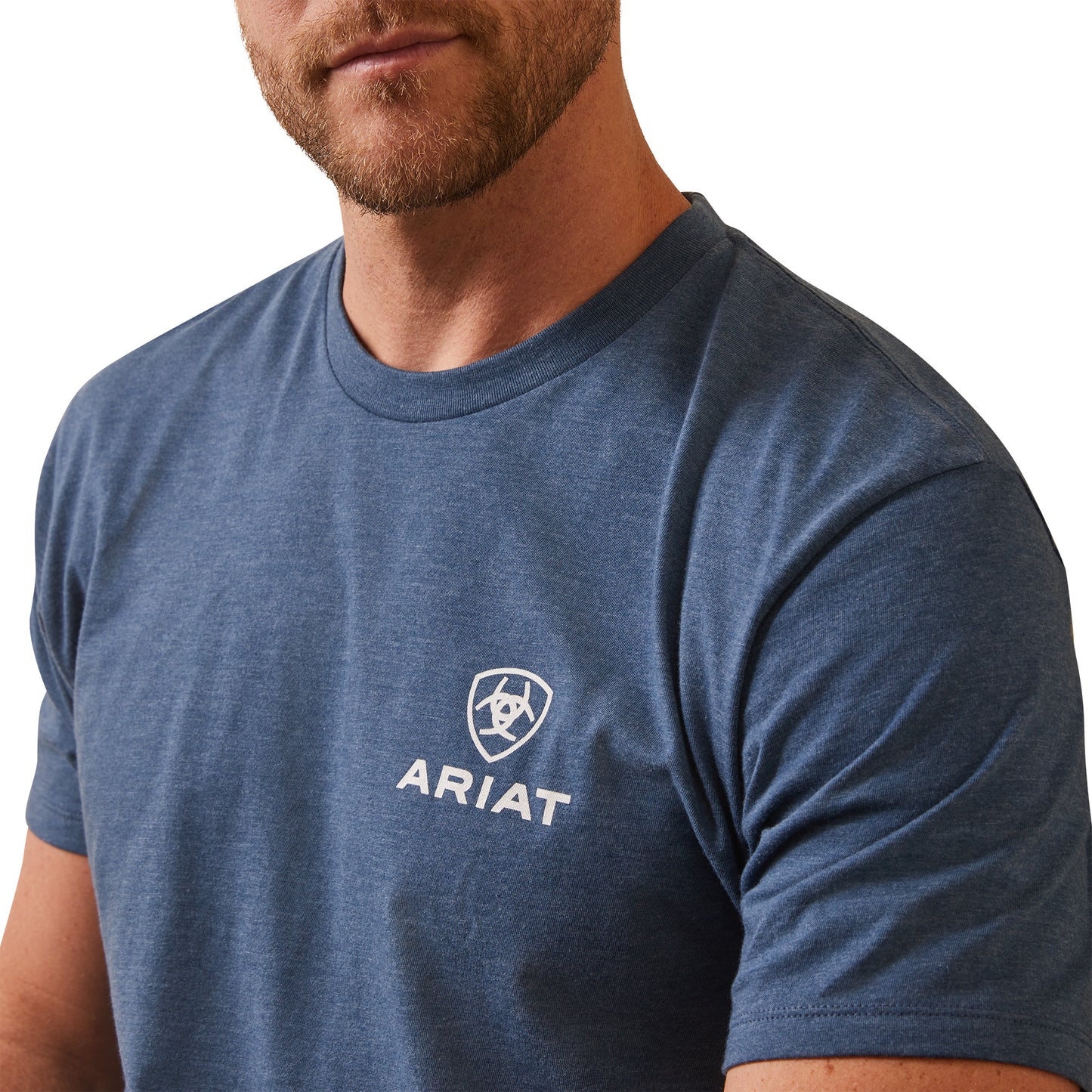 Ariat® Men's Corps Sailor Blue Heather Graphic T-Shirt 10044757