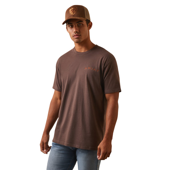 Ariat® Men's Farm Truck Brown Heather Graphic T-Shirt 10044768
