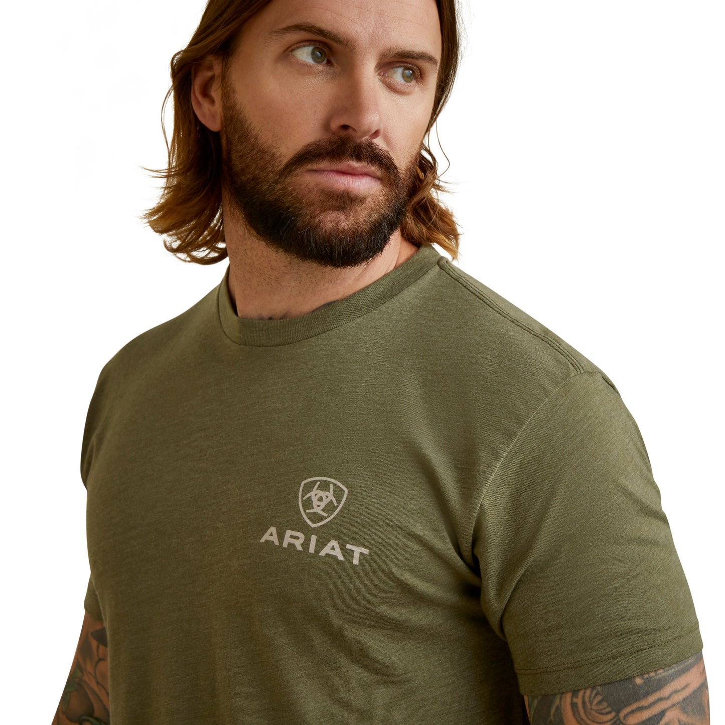 Ariat® Men's Fighting Eagle Military Heather Graphic T-Shirt 10044772