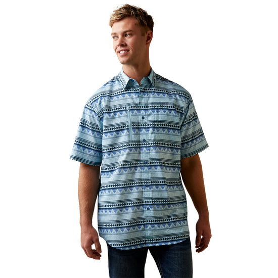 Ariat Men's VentTEK Classic Ashleigh Blue Button Down Shirt 10044934