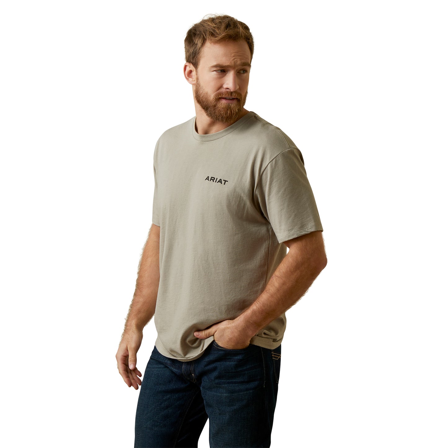 Ariat® Men's Serape Island Khaki Heather T-Shirt 10045273