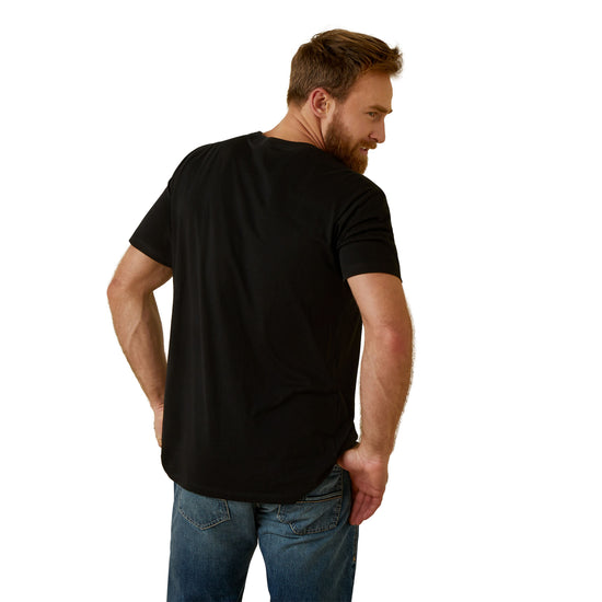 Ariat® Men's Chihuahua Flag Graphic Black T-Shirt 10045276