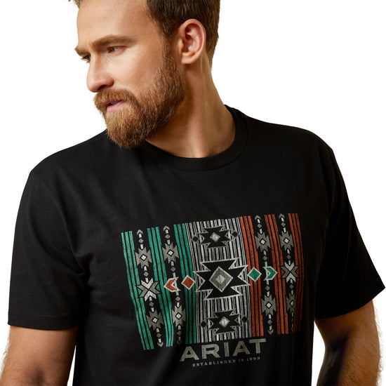 Ariat® Men's Chihuahua Flag Graphic Black T-Shirt 10045276