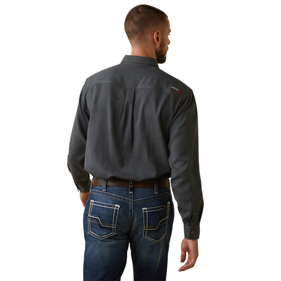 Ariat® Men's FR Air Inherent Charcoal Button Down Work Shirt 10040901