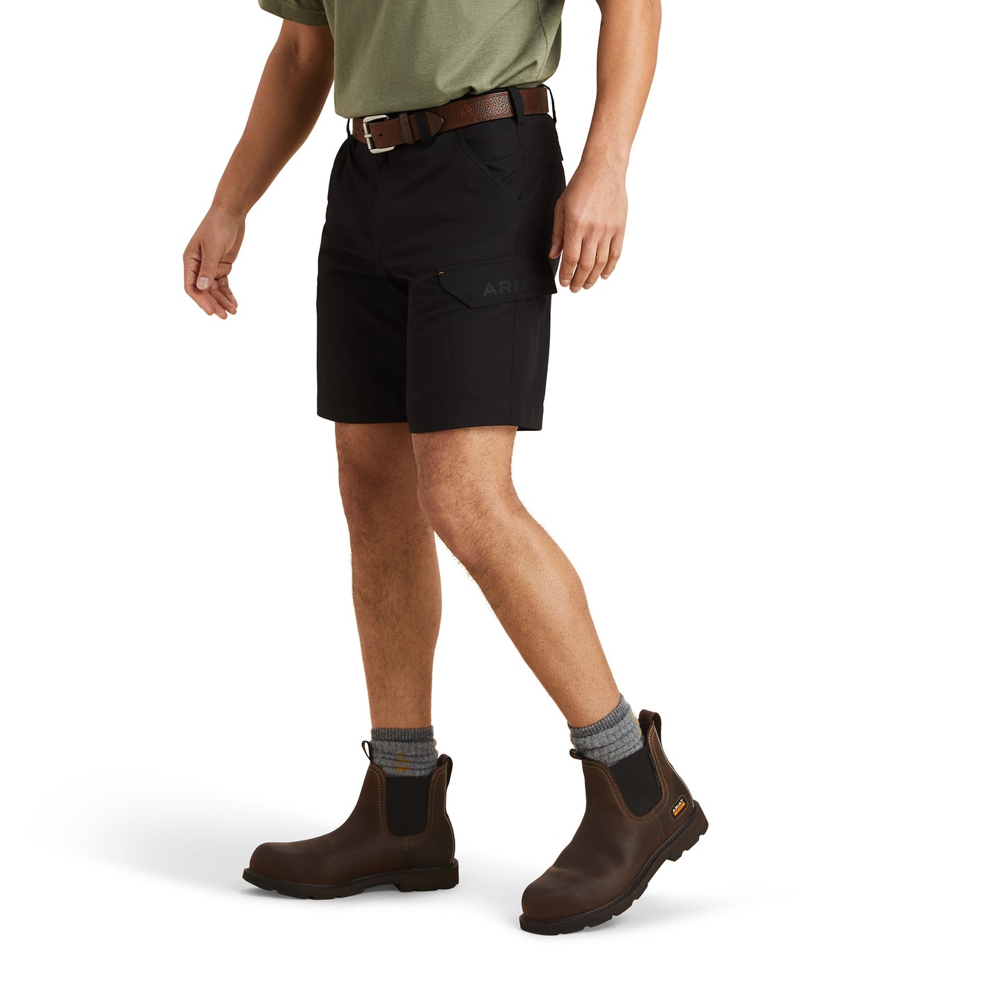 Ariat® Men's Rebar Workflow Ultralight Black Shorts 10043164