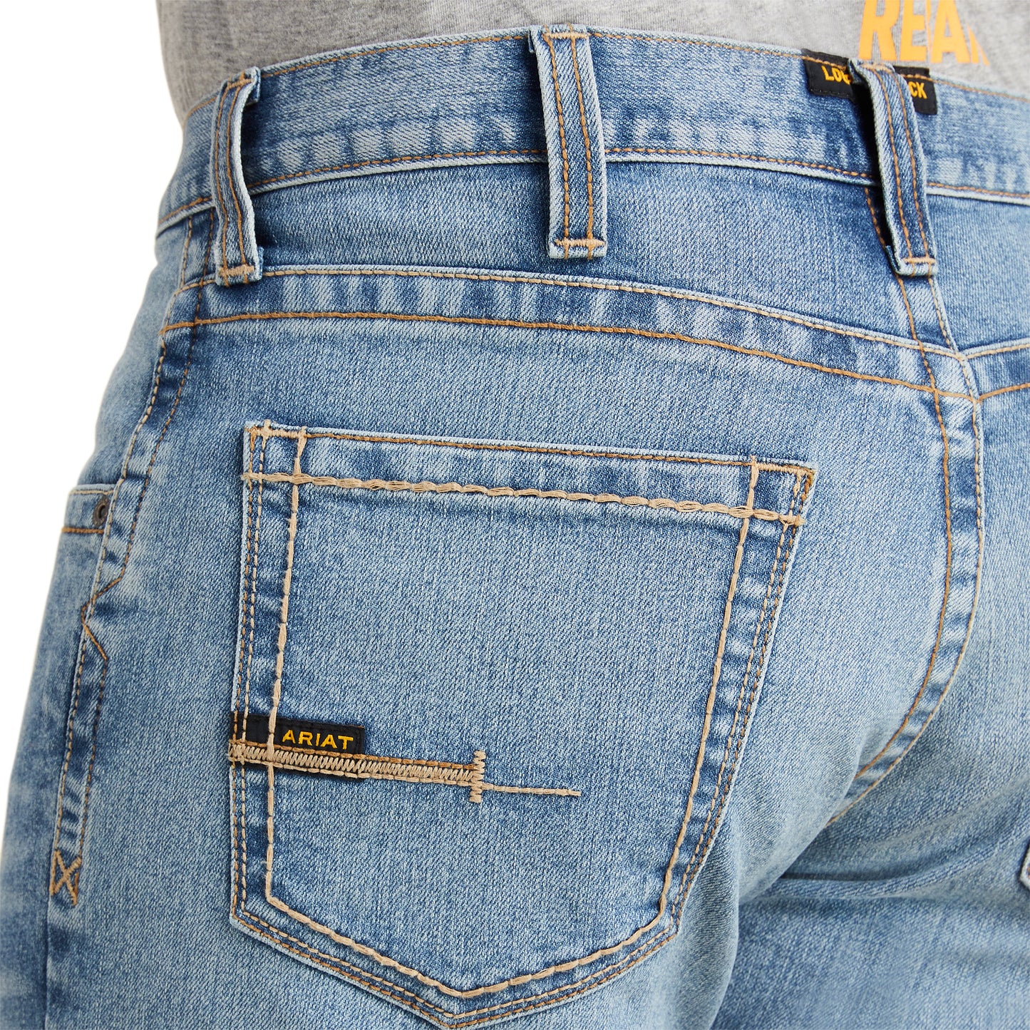 Ariat® Men's Rebar M5 DuraStretch™ Edge Straight Leg Jeans 10043165