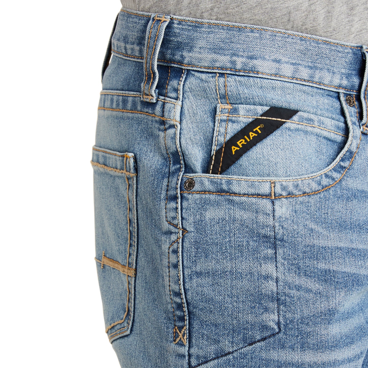 Ariat® Men's Rebar M5 DuraStretch™ Edge Straight Leg Jeans 10043165