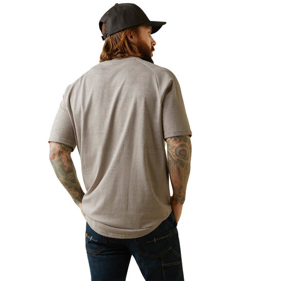 Ariat® Men's Rebar Cotton Strong™ Beige Heather T-Shirt 10043486