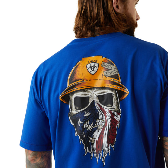 Ariat® Men's Rebar Workman Born For This Royal Blue T-Shirt 10043692