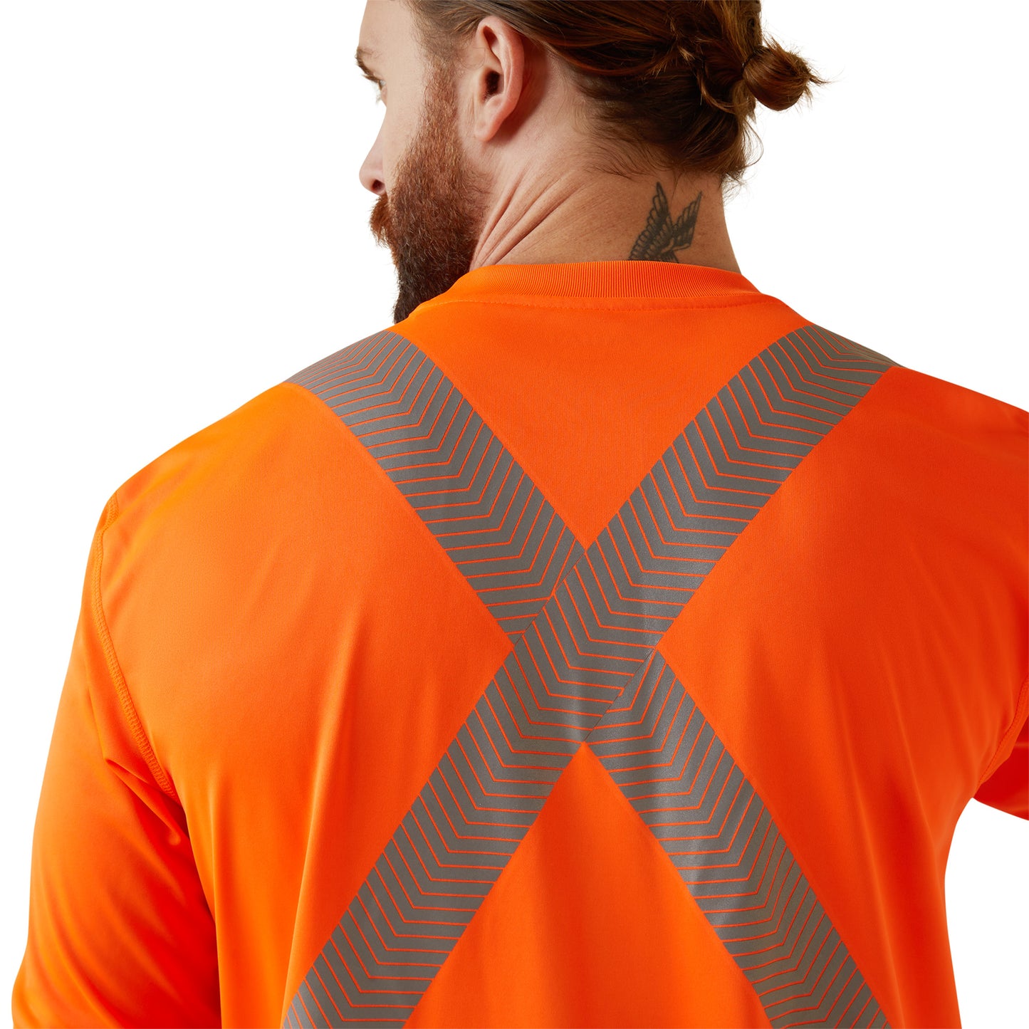Ariat® Men's Rebar Hi-Vis ANSI Orange Long Sleeve T-Shirt 10043822