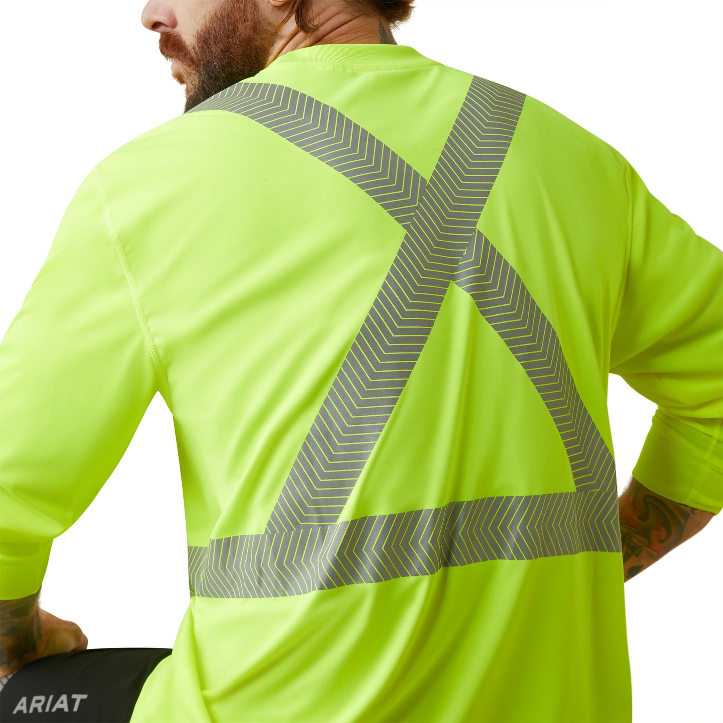 Ariat® Men's Rebar Hi-Vis ANSI Yellow Long Sleeve T-Shirt 10043823
