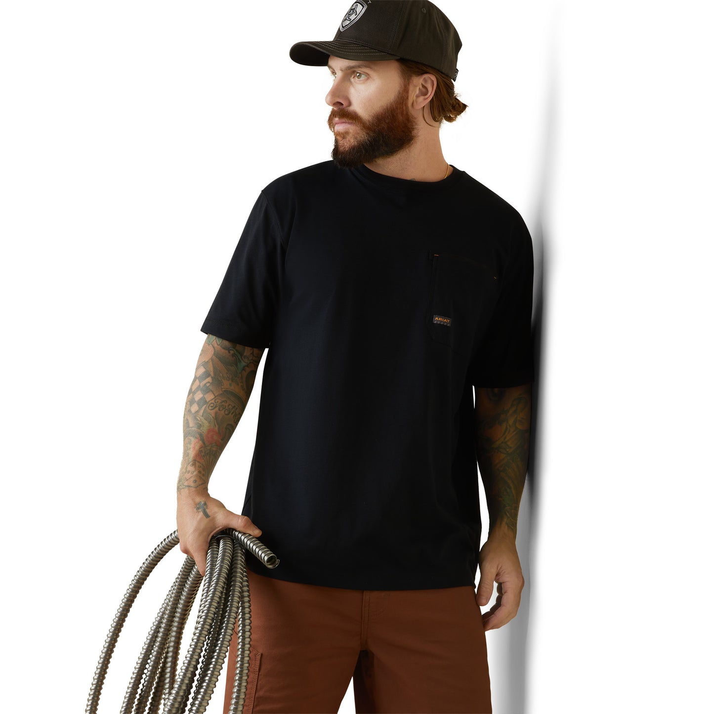 Ariat® Men's Rebar Workman Buzz Saw Black Graphic T-Shirt 10043833