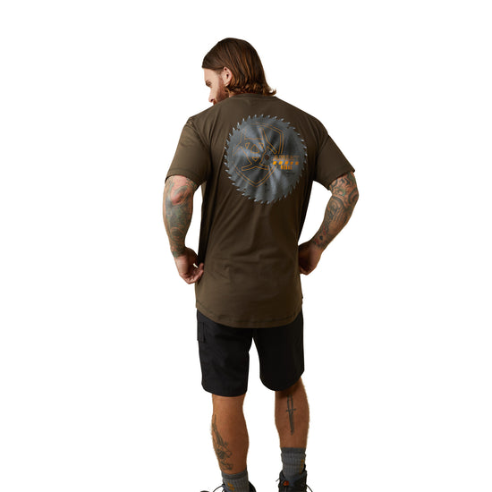 Ariat® Men's Rebar Workman Buzz Saw Wren Graphic T-Shirt 10043834