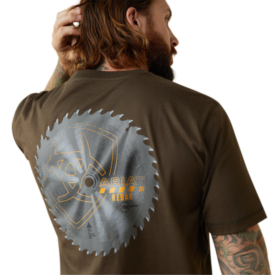 Ariat® Men's Rebar Workman Buzz Saw Wren Graphic T-Shirt 10043834