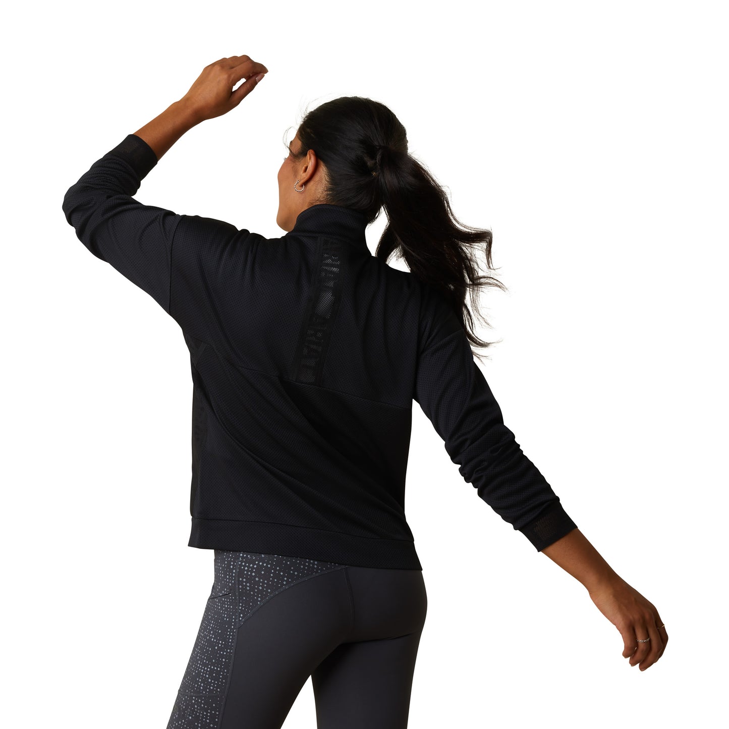 Ariat® Ladies Breathe 1/2 Zip Black Pullover Sweatshirt 10043390