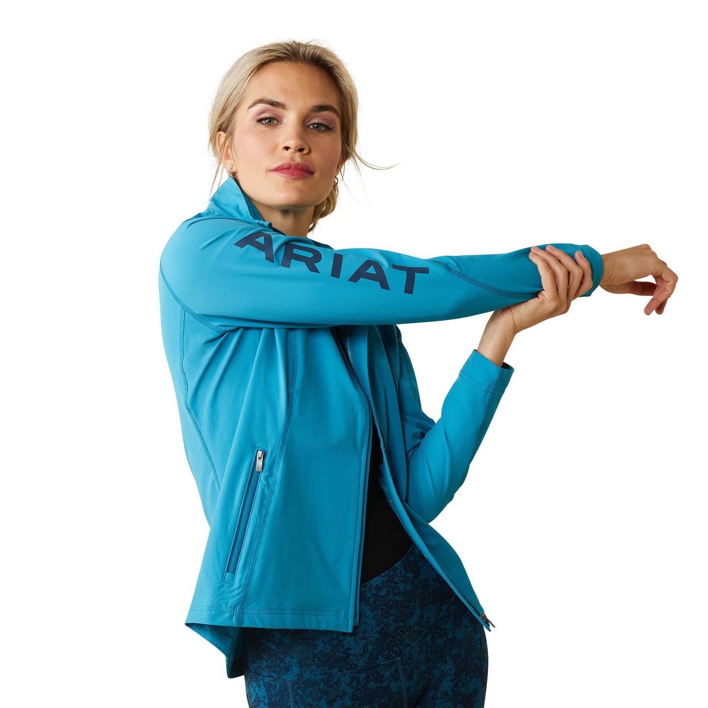 Ariat® Ladies Agile Softshell Mosaic Blue Jacket 10043492