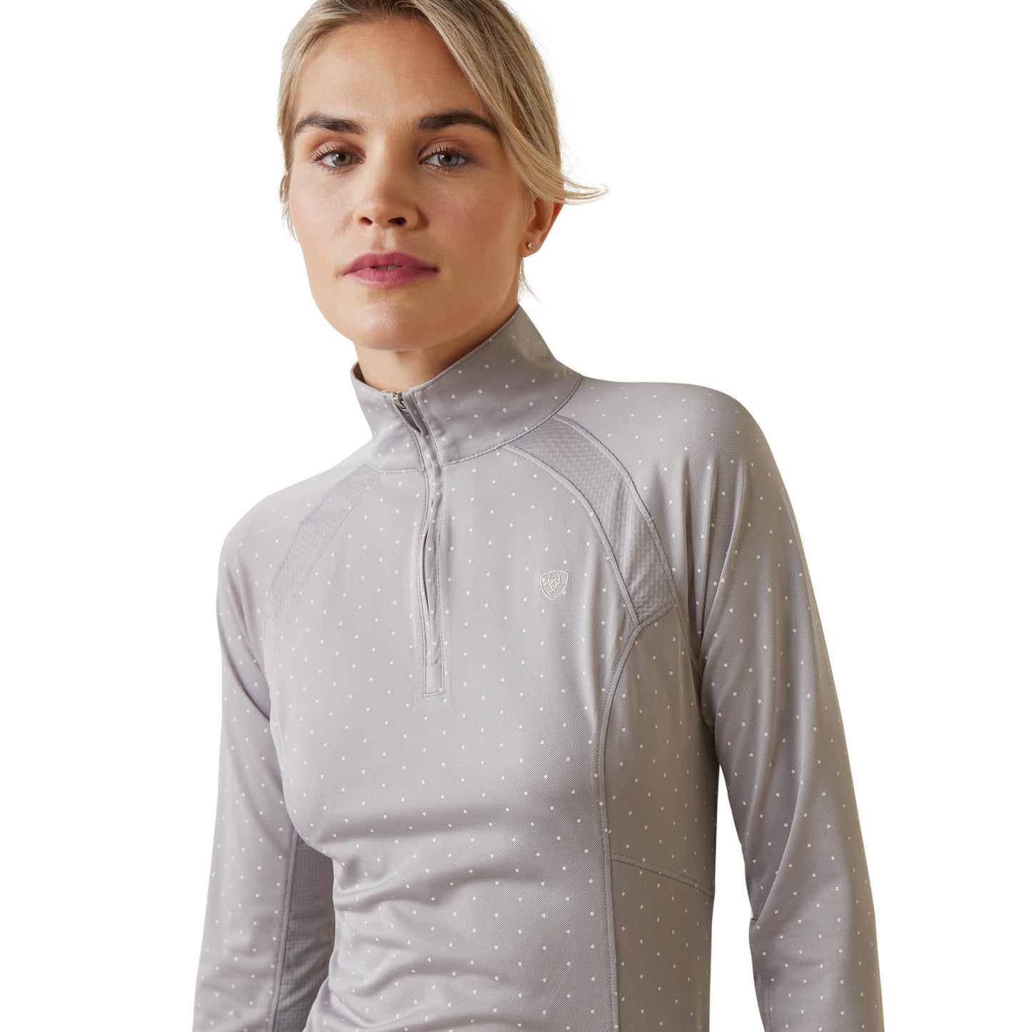 Load image into Gallery viewer, Ariat® Ladies Sunstopper 2.0 Silver Sconce Dot Baselayer 10043597
