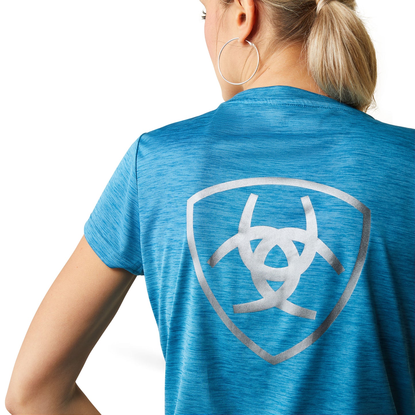 Ariat® Ladies Laguna Logo Baselayer Peacock Blue T-Shirt 10043432