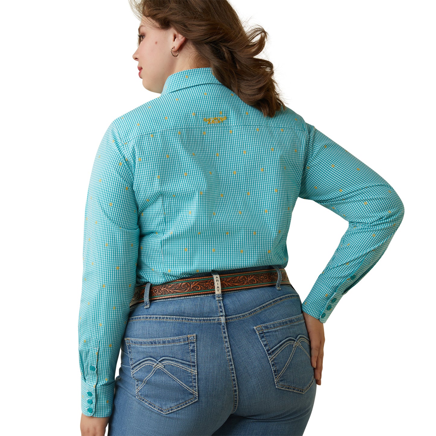 Ariat® Ladies Wrinkle Resist Kirby Susanna Check Stretch Shirt 10043476