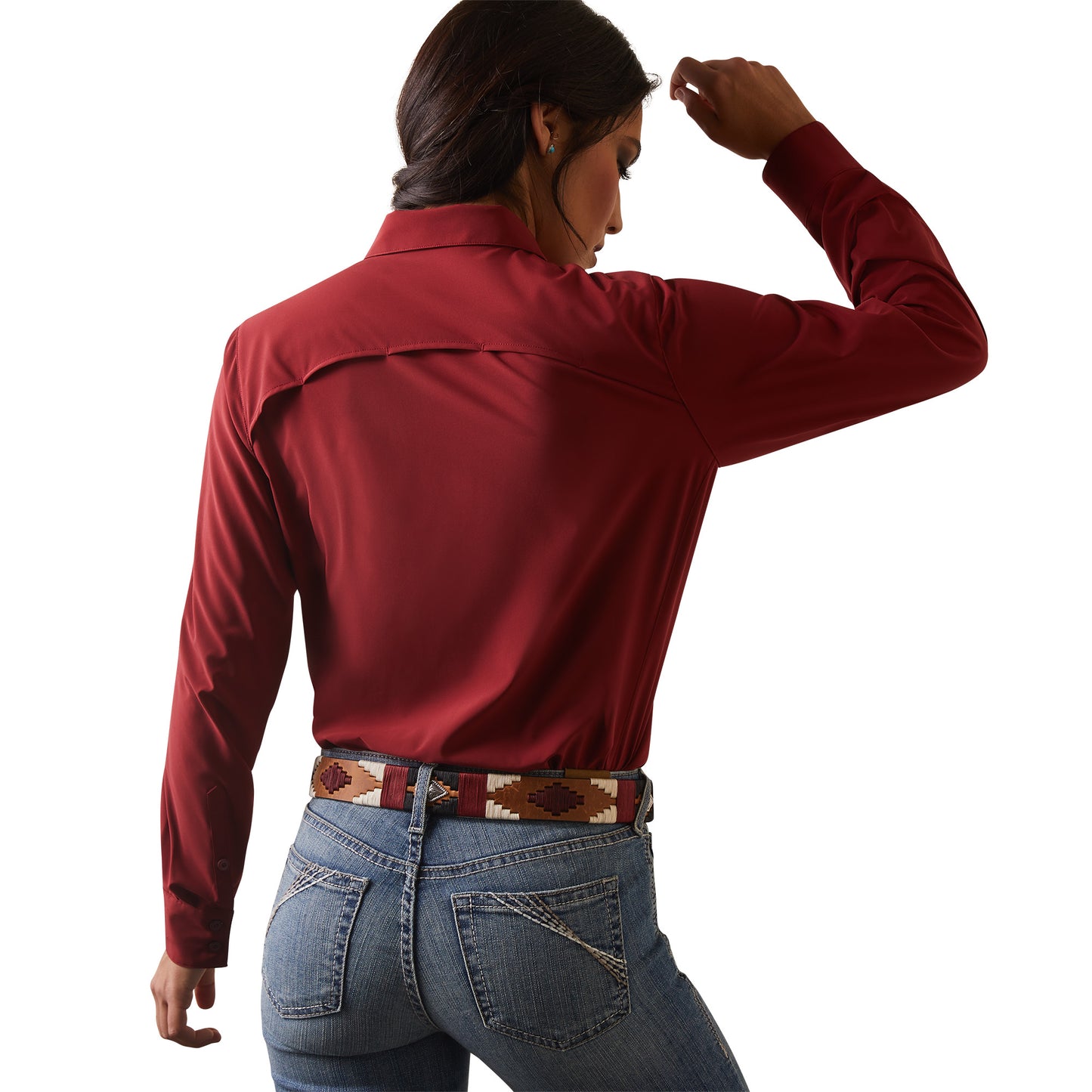 Ariat® Ladies VenTEK™ Stretch Pomegranate Button Down Shirt 10043495