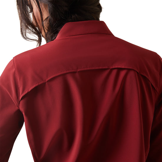 Ariat® Ladies VenTEK™ Stretch Pomegranate Button Down Shirt 10043495