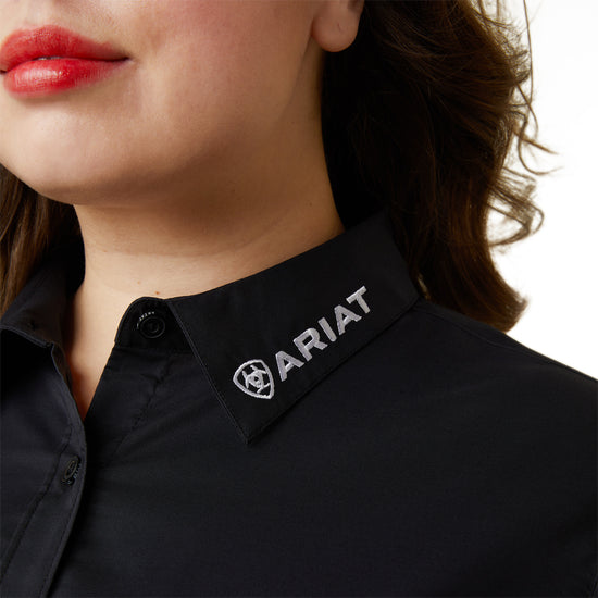 Load image into Gallery viewer, Ariat Ladies R.E.A.L Mexico Flag Graphic Black Button Down Shirt 10043552
