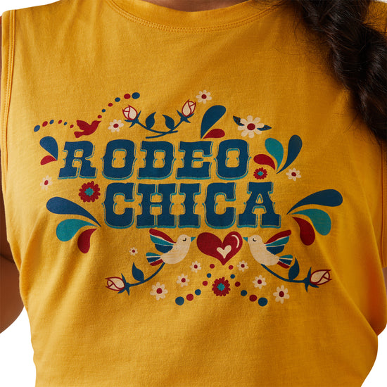 Ariat® Ladies Rodeo Chica Yolk Yellow Tank Top 10043671