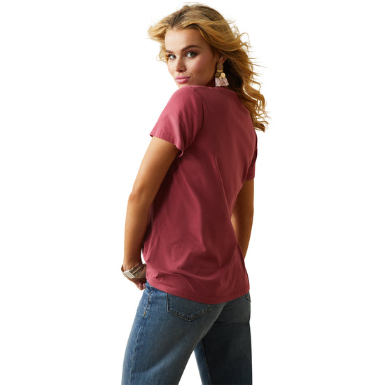 Load image into Gallery viewer, Ariat® Ladies R.E.A.L™ Durable Goods Earth Red T-Shirt 10043679

