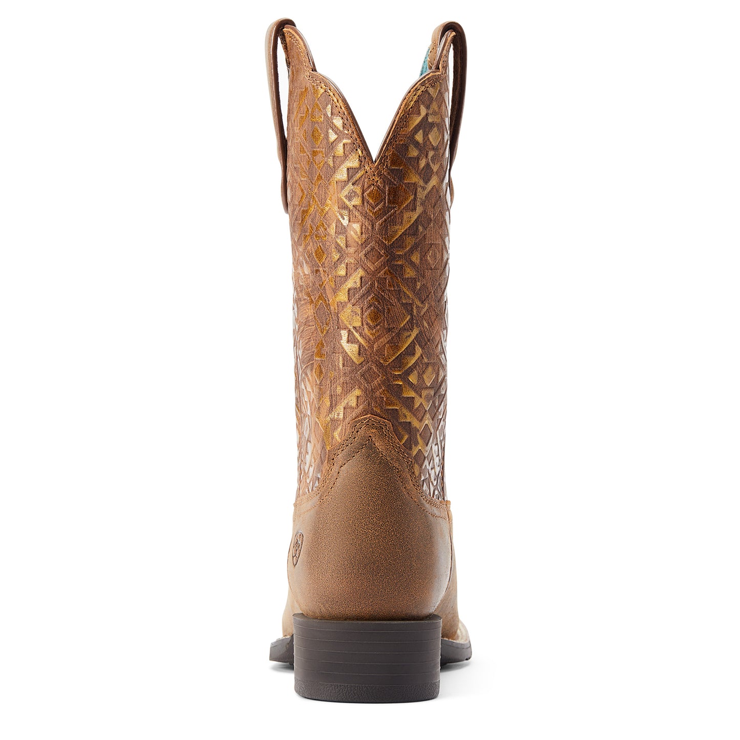 Ariat® Ladies Round Up Brown & Copper Emboss Western Boots 10044431