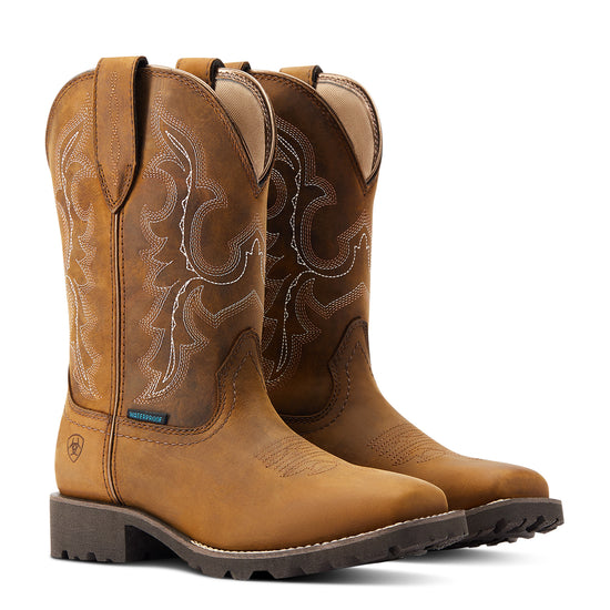 Ariat Ladies Unbridled Rancher H2O Oily Distressed Tan Boots 10044437